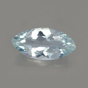 1.50캐럿 천연 라이트 블루 아쿠아마린, 마퀴즈, 12×6.1 mm, VVS-VS