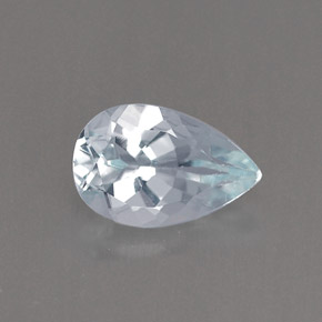 0.73캐럿 천연 라이트 블루 아쿠아마린, 배 모양, 8×5.2 mm, IF