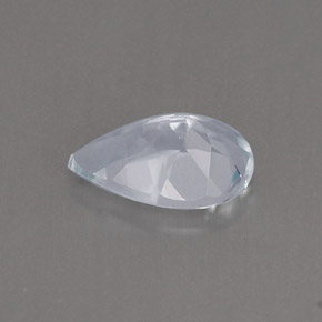 0.73캐럿 천연 라이트 블루 아쿠아마린, 배 모양, 8×5.2 mm, IF