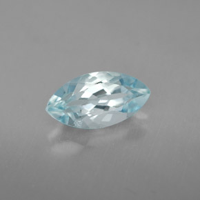 1.12캐럿 천연 라이트 블루 아쿠아마린, 마퀴즈, 9.9×5.2 mm, VVS-VS
