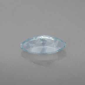 1.12캐럿 천연 라이트 블루 아쿠아마린, 마퀴즈, 9.9×5.2 mm, VVS-VS