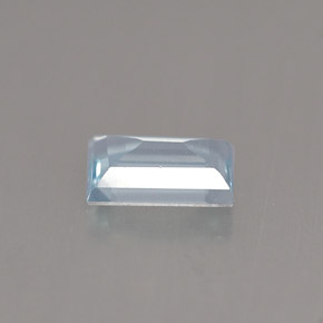 0.43캐럿 천연 라이트 블루 아쿠아마린, 바게트, 5.9×4 mm, VS