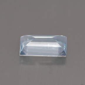 0.63캐럿 천연 라이트 블루 아쿠아마린, 바게트, 7×4.1 mm, VS