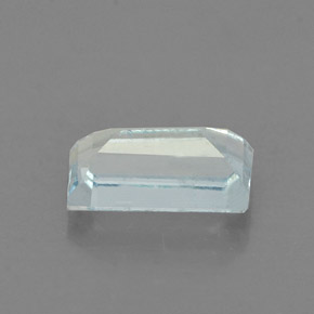 0.62캐럿 천연 라이트 블루 아쿠아마린, 바게트, 7×3.8 mm, VS-SI