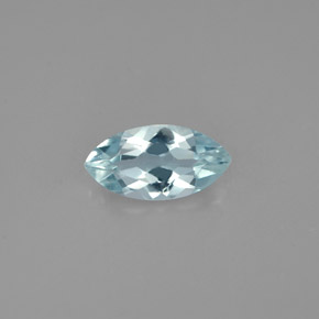 0.94캐럿 천연 라이트 블루 아쿠아마린, 마퀴즈, 10.1×5.2 mm, VS