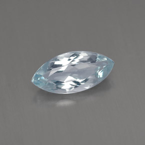 0.84캐럿 천연 라이트 블루 아쿠아마린, 마퀴즈, 9.8×4.6 mm, VVS-VS