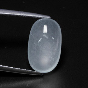 9.48캐럿 천연 하늘색 남옥, 타원형 컷, 투명한