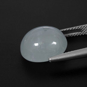 8.35캐럿 천연 하늘색 남옥, 투명한, 투명/반투명