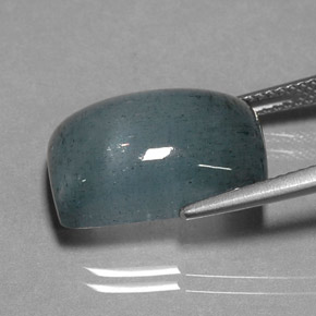 12.39캐럿 천연 라이트 블루 아쿠아마린, 바게트, 16.9×10.9 mm, 투명한