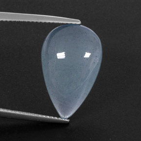 11.84캐럿 천연 라이트 블루 아쿠아마린, 투명한, 20×12.8 mm, 투명/반투명