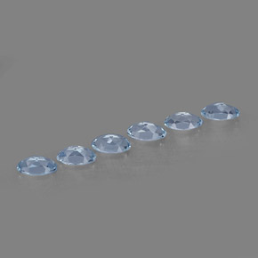 캐럿 천연 라이트 블루 아쿠아마린 보석, 타원형 컷, 5×3 mm, VVS-VS