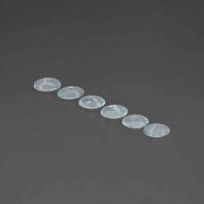 캐럿 천연 라이트 블루 아쿠아마린 보석, 타원형 컷, 5×3 mm, VVS-VS