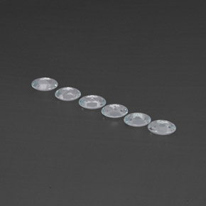 캐럿 천연 라이트 블루 아쿠아마린 보석, 타원형 컷, 5.1×3.1 mm, VVS-VS