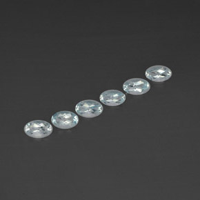 캐럿 천연 하늘색 남옥 보석, 타원형 컷, VVS-VS