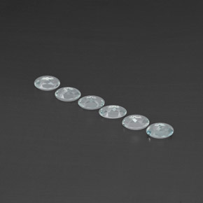 캐럿 천연 하늘색 남옥 보석, 타원형 컷, VVS-VS