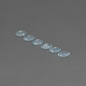캐럿 천연 라이트 블루 아쿠아마린 보석, 타원형 컷, 5×3 mm, VVS-VS