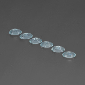 캐럿 천연 라이트 블루 아쿠아마린 보석, 타원형 컷, 5×3 mm, VVS-VS