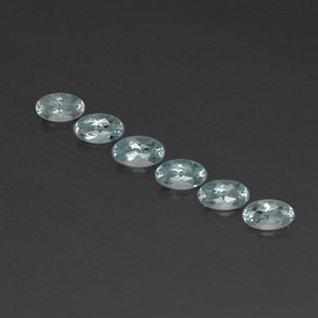 캐럿 천연 하늘색 남옥 보석, 타원형 컷, VVS
