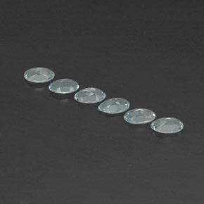 캐럿 천연 하늘색 남옥 보석, 타원형 컷, VVS