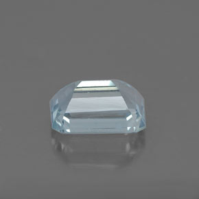 0.96캐럿 천연 라이트 블루 아쿠아마린, 에메랄드 컷, 7×4.9 mm, VVS