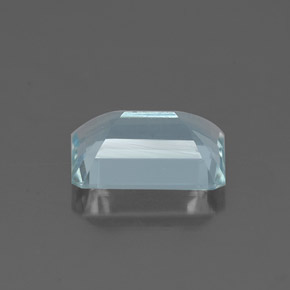 1.51캐럿 천연 라이트 블루 아쿠아마린, 에메랄드 컷, 8.7×6.1 mm, VVS