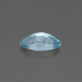 0.62캐럿 천연 라이트 블루 아쿠아마린, 마퀴즈, 8.1×4.2 mm, VVS