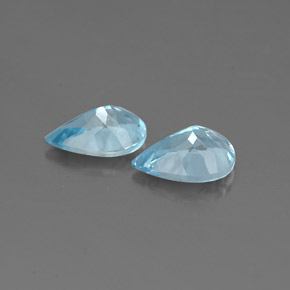 캐럿 천연 라이트 블루 아쿠아마린 보석, 배 모양, 7.1×5 mm, VVS