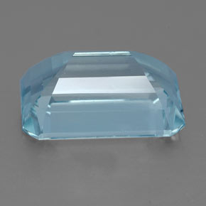 4.30캐럿 천연 라이트 블루 아쿠아마린, 에메랄드 컷, 11.7×8.4 mm, VVS-VS
