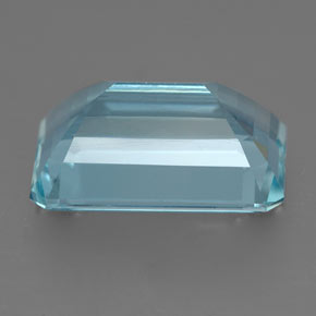 4.50캐럿 천연 라이트 블루 아쿠아마린, 에메랄드 컷, 12.3×8.5 mm, VVS