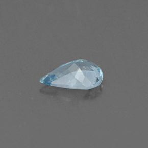 0.31캐럿 천연 라이트 블루 아쿠아마린, 배 모양, 6.2×4 mm, VVS