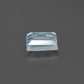 0.76캐럿 천연 라이트 블루 아쿠아마린, 바게트, 6.1×4.9 mm, SI