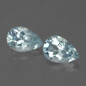 캐럿 천연 라이트 블루 아쿠아마린 보석, 배 모양, 7.1×5 mm, VVS