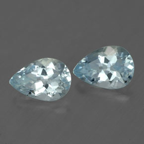 캐럿 천연 라이트 블루 아쿠아마린 보석, 배 모양, 7.1×5 mm, VVS