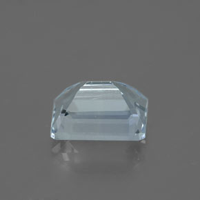 1.70캐럿 천연 라이트 블루 아쿠아마린, 에메랄드 컷, 8.1×6 mm, VVS-VS
