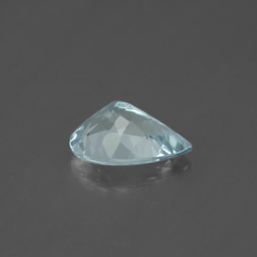 1.07캐럿 천연 라이트 블루 아쿠아마린, 배 모양, 8.8×6.2 mm, VVS