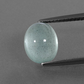 3.39캐럿 천연 라이트 블루 그린 아쿠아마린, 투명한, 9.8×7.9 mm, 투명/반투명