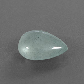 3.38캐럿 천연 라이트 블루 그린 아쿠아마린, 투명한, 12.2×9.4 mm, 투명/반투명