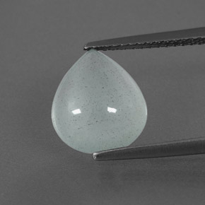 3.20캐럿 천연 라이트 블루 그린 아쿠아마린, 투명한, 11×9.6 mm, 투명/반투명