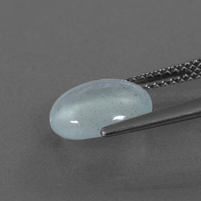 2.39캐럿 천연 라이트 블루 그린 아쿠아마린, 투명한, 10.2×8.6 mm, 투명/반투명
