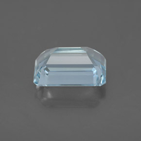 2.86캐럿 천연 라이트 블루 아쿠아마린, 에메랄드 컷, 10.2×7.1 mm, VVS