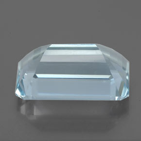5.33캐럿 천연 라이트 블루 아쿠아마린, 에메랄드 컷, 13.5×8.3 mm, VS