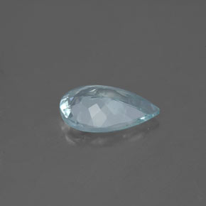 1.28캐럿 천연 라이트 그린 블루 아쿠아마린, 배 모양, 9.9×7 mm, VS