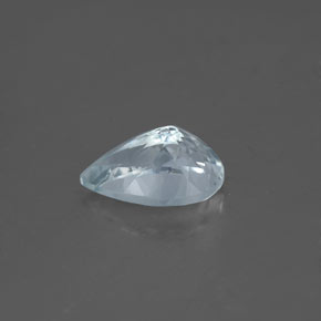 1.29캐럿 천연 라이트 그린 블루 아쿠아마린, 배 모양, 9.1×6.1 mm, VVS