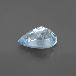 1.34캐럿 천연 라이트 그린 블루 아쿠아마린, 배 모양, 9.1×6.2 mm, VS