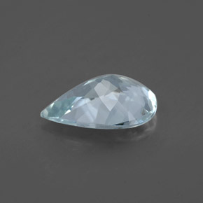 1.36캐럿 천연 라이트 그린 블루 아쿠아마린, 배 모양, 10.1×7 mm, VS