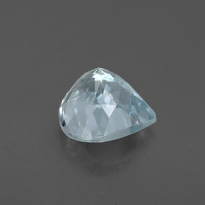 1.25캐럿 천연 라이트 그린 블루 아쿠아마린, 배 모양, 7.1×7.1 mm, VS