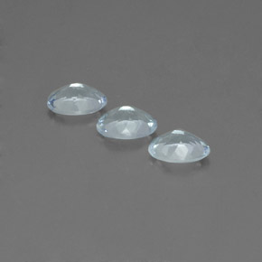 캐럿 천연 라이트 그린 블루 아쿠아마린 보석, 타원형 컷, 7.1×5.2 mm, VS-SI