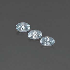 캐럿 천연 라이트 그린 블루 아쿠아마린 보석, 타원형 컷, 6.2×4.2 mm, VVS-VS