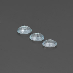 캐럿 천연 라이트 그린 블루 아쿠아마린 보석, 타원형 컷, 6.2×4.2 mm, VVS-VS