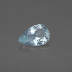 1.07캐럿 천연 라이트 그린 블루 아쿠아마린, 배 모양, 9.1×6 mm, VVS-VS